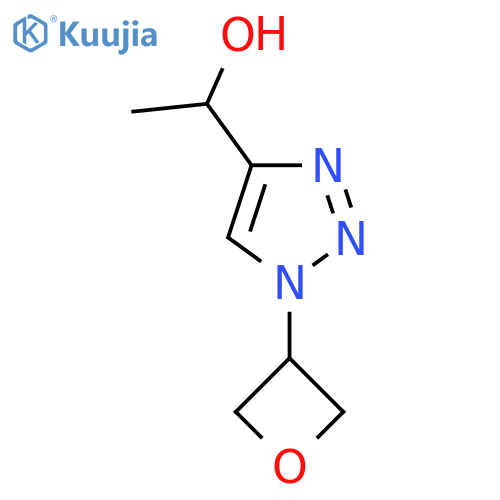1-[1-(oxetan-3-yl)-1H-1,2,3-triazol-4-yl]ethan-1-ol structure