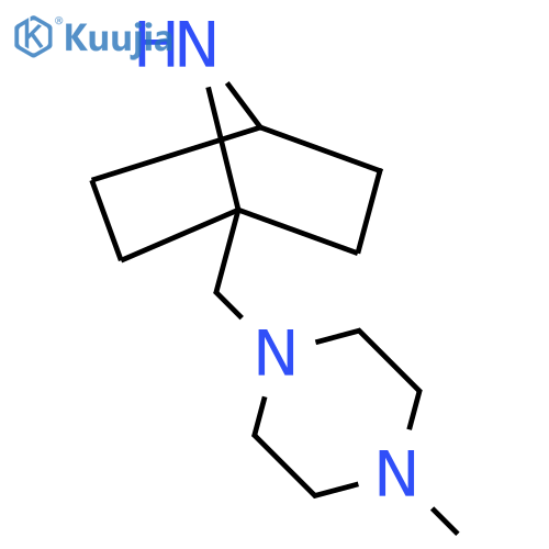 1-[(4-Methylpiperazin-1-yl)methyl]-7-azabicyclo[2.2.1]heptane structure