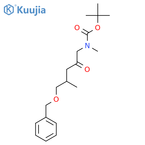 tert-butyl N-[5-(benzyloxy)-4-methyl-2-oxopentyl]-N-methylcarbamate structure