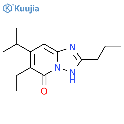 6-ethyl-7-(propan-2-yl)-2-propyl-1,2,4triazolo1,5-apyridin-5-ol structure