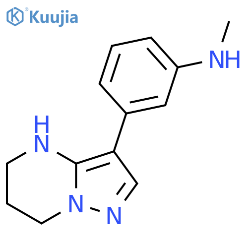 N-methyl-3-{4H,5H,6H,7H-pyrazolo[1,5-a]pyrimidin-3-yl}aniline structure