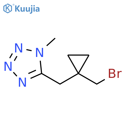 1H-Tetrazole, 5-[[1-(bromomethyl)cyclopropyl]methyl]-1-methyl- structure