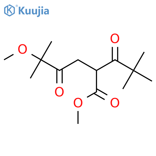 methyl 2-(2,2-dimethylpropanoyl)-5-methoxy-5-methyl-4-oxohexanoate structure
