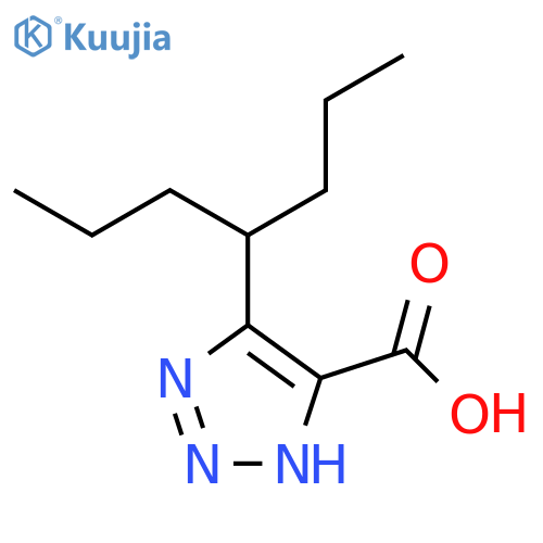 1H-1,2,3-Triazole-5-carboxylic acid, 4-(1-propylbutyl)- structure