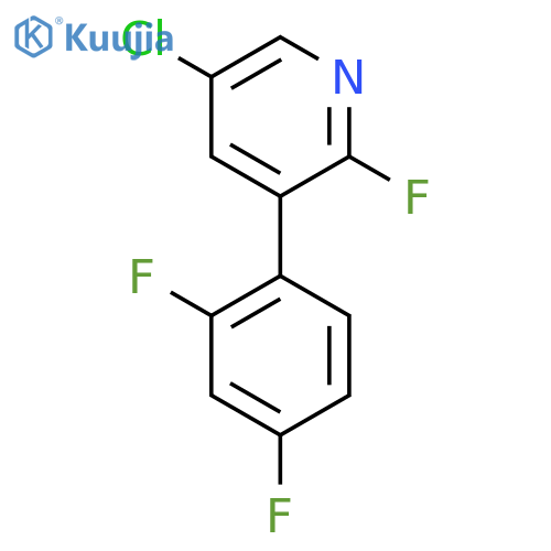 5-chloro-3-(2,4-difluorophenyl)-2-fluoropyridine structure