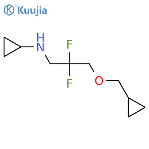 N-[3-(cyclopropylmethoxy)-2,2-difluoropropyl]cyclopropanamine structure