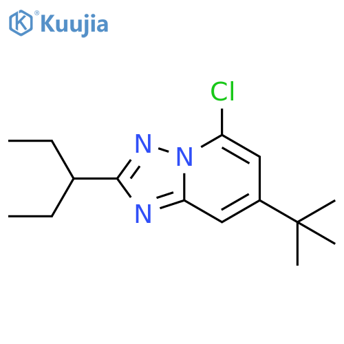 7-tert-butyl-5-chloro-2-(pentan-3-yl)-1,2,4triazolo1,5-apyridine structure