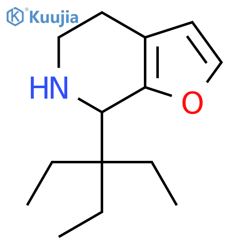 7-(3-ethylpentan-3-yl)-4H,5H,6H,7H-furo2,3-cpyridine structure
