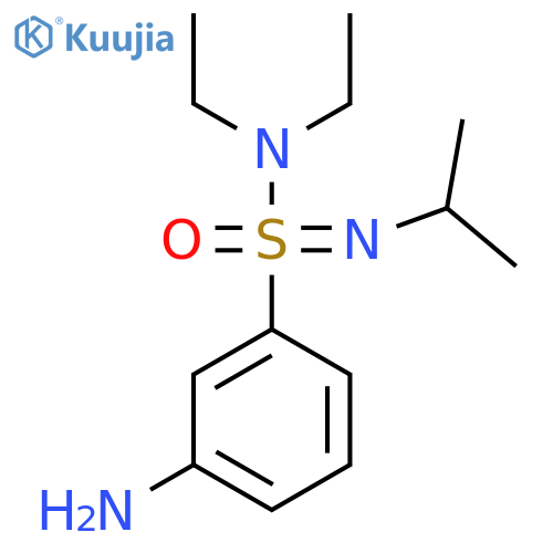 3-amino-N,N-diethyl-N-(propan-2-yl)benzene-1-sulfonoimidamide structure