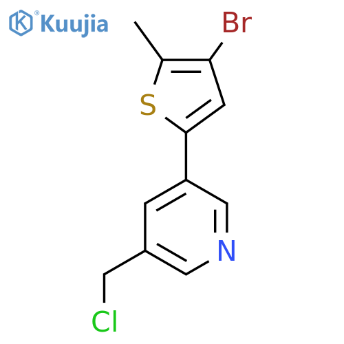 3-(4-Bromo-5-methylthiophen-2-yl)-5-(chloromethyl)pyridine structure