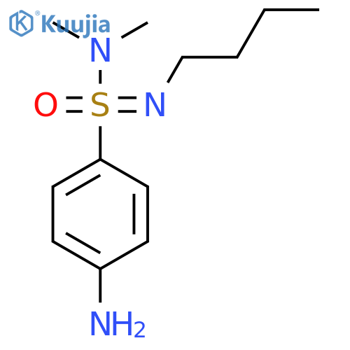 4-amino-N-butyl-N,N-dimethylbenzene-1-sulfonoimidamide structure