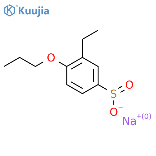 Sodium 3-ethyl-4-propoxybenzene-1-sulfinate structure