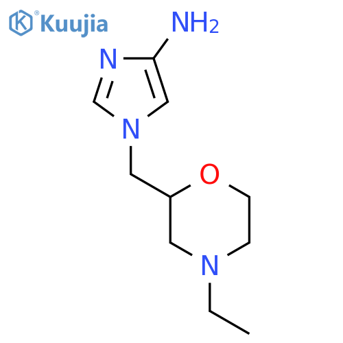 1-[(4-ethylmorpholin-2-yl)methyl]-1H-imidazol-4-amine structure
