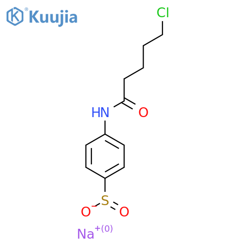 Sodium 4-(5-chloropentanamido)benzene-1-sulfinate structure