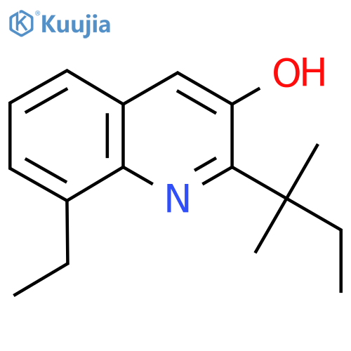 8-Ethyl-2-(2-methylbutan-2-yl)quinolin-3-ol structure