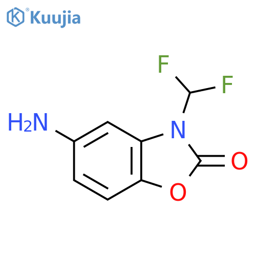 5-Amino-3-(difluoromethyl)-2,3-dihydro-1,3-benzoxazol-2-one structure