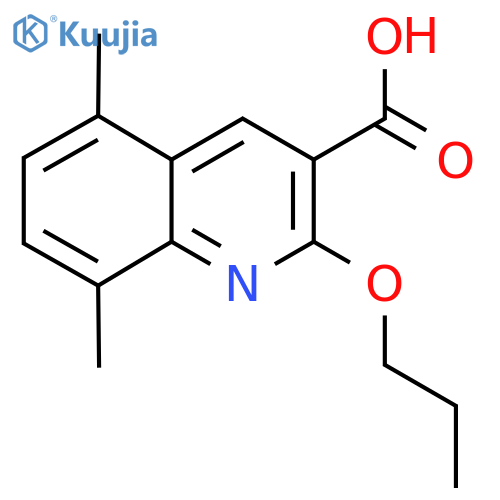 5,8-Dimethyl-2-propoxyquinoline-3-carboxylic acid structure