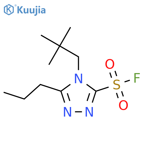4-(2,2-dimethylpropyl)-5-propyl-4H-1,2,4-triazole-3-sulfonyl fluoride structure
