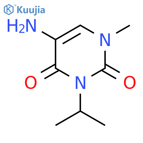 5-amino-1-methyl-3-(propan-2-yl)-1,2,3,4-tetrahydropyrimidine-2,4-dione structure