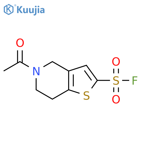5-Acetyl-6,7-dihydro-4H-thieno[3,2-c]pyridine-2-sulfonyl fluoride structure