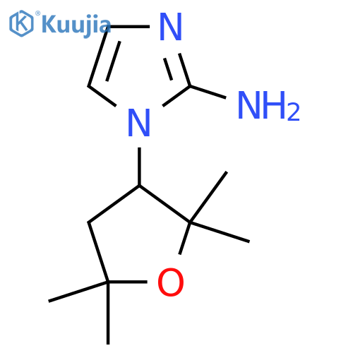 1-(2,2,5,5-tetramethyloxolan-3-yl)-1H-imidazol-2-amine structure