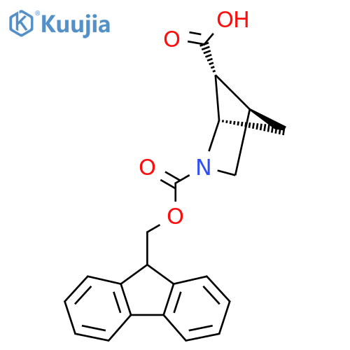 rac-(1R,4S,5S)-2-{(9H-fluoren-9-yl)methoxycarbonyl}-2-azabicyclo2.1.1hexane-5-carboxylic acid structure