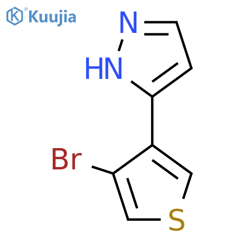 3-(4-bromothiophen-3-yl)-1H-pyrazole structure