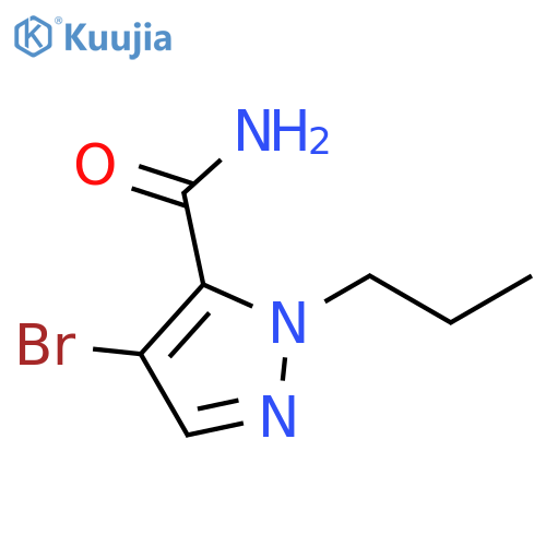 4-bromo-1-propyl-1H-pyrazole-5-carboxamide structure