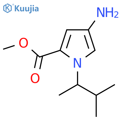 methyl 4-amino-1-(3-methylbutan-2-yl)-1H-pyrrole-2-carboxylate structure