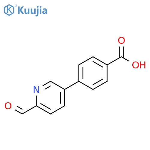 4-(6-formylpyridin-3-yl)benzoic acid structure