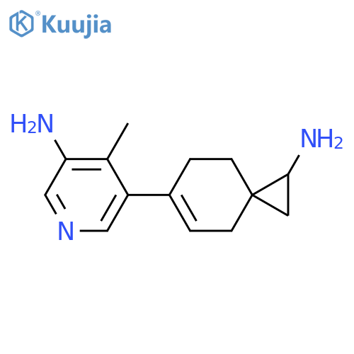 3-Pyridinamine, 5-(1-aminospiro[2.5]oct-5-en-6-yl)-4-methyl- structure
