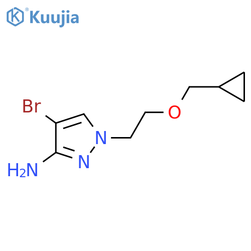 4-bromo-1-2-(cyclopropylmethoxy)ethyl-1H-pyrazol-3-amine structure