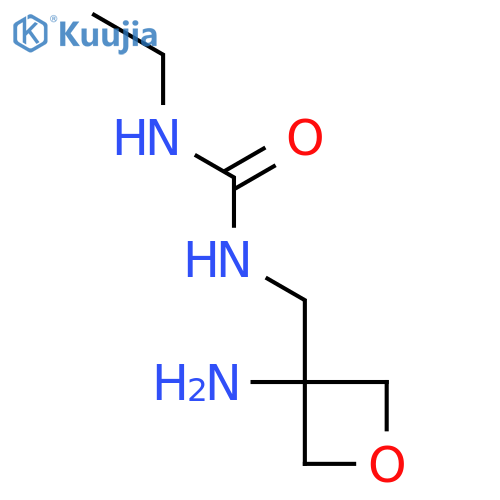 1-(3-aminooxetan-3-yl)methyl-3-ethylurea structure