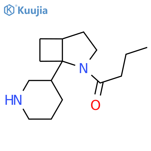 1-[1-(Piperidin-3-yl)-2-azabicyclo[3.2.0]heptan-2-yl]butan-1-one structure