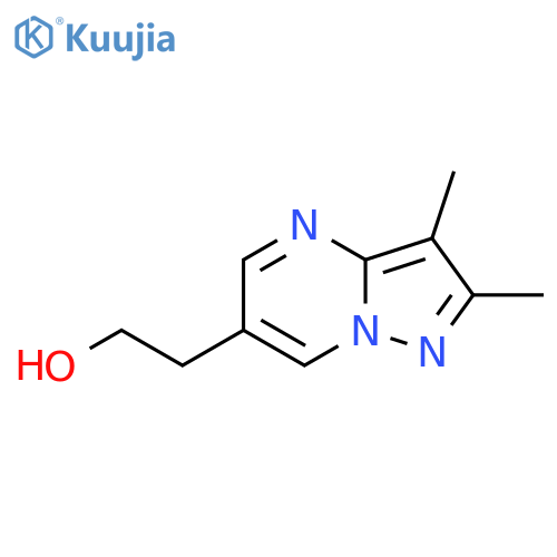 2-{2,3-dimethylpyrazolo1,5-apyrimidin-6-yl}ethan-1-ol structure
