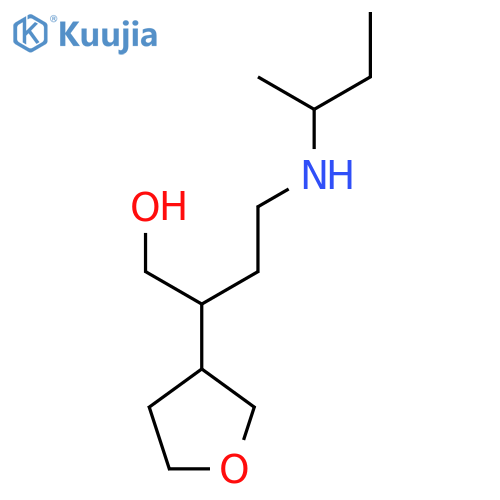 4-[(Butan-2-yl)amino]-2-(oxolan-3-yl)butan-1-ol structure