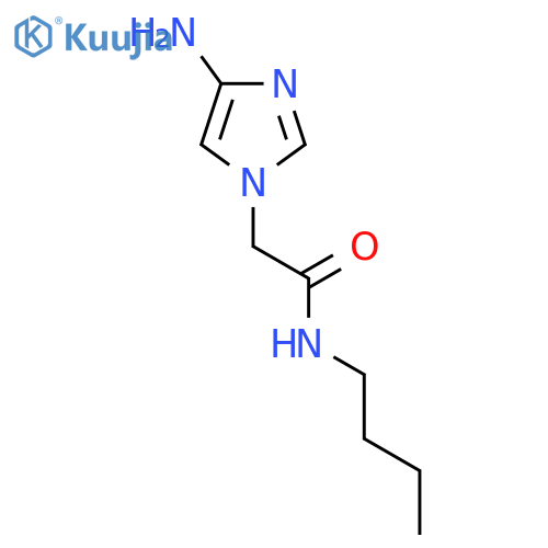 2-(4-amino-1H-imidazol-1-yl)-N-butylacetamide structure