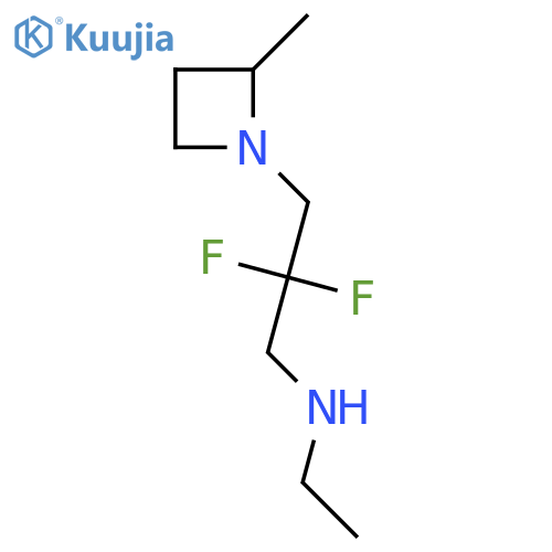 [2,2-Difluoro-3-(2-methylazetidin-1-yl)propyl](ethyl)amine structure
