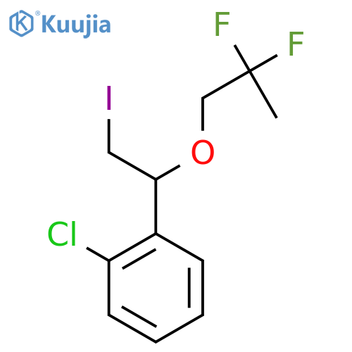 1-chloro-2-1-(2,2-difluoropropoxy)-2-iodoethylbenzene structure