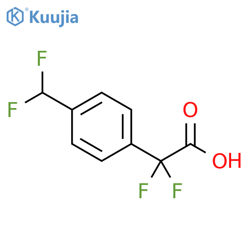 2-4-(difluoromethyl)phenyl-2,2-difluoroacetic acid structure