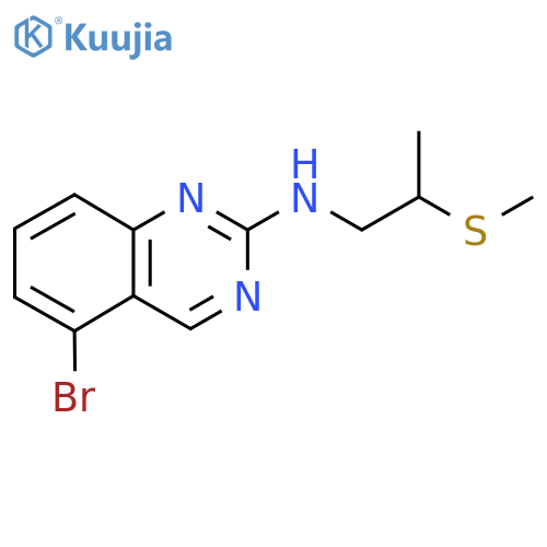 5-bromo-N-[2-(methylsulfanyl)propyl]quinazolin-2-amine structure