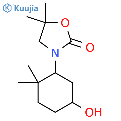 3-(5-Hydroxy-2,2-dimethylcyclohexyl)-5,5-dimethyl-1,3-oxazolidin-2-one structure