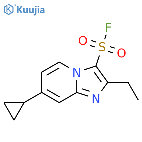 7-cyclopropyl-2-ethylimidazo1,2-apyridine-3-sulfonyl fluoride structure