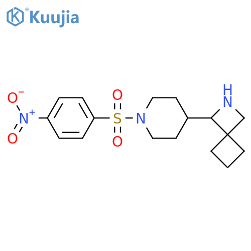 1-[1-(4-Nitrobenzenesulfonyl)piperidin-4-yl]-2-azaspiro[3.3]heptane structure