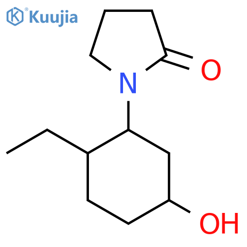 1-(2-Ethyl-5-hydroxycyclohexyl)pyrrolidin-2-one structure
