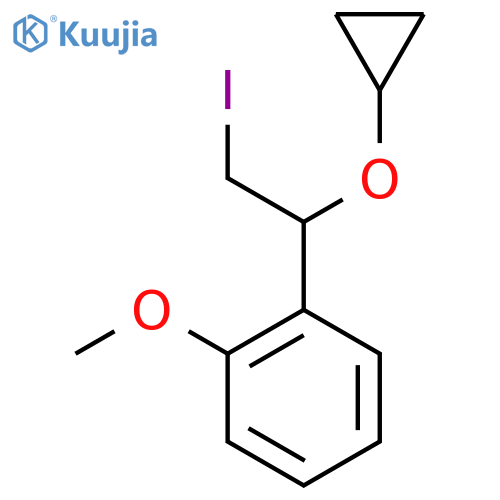 1-(1-cyclopropoxy-2-iodoethyl)-2-methoxybenzene structure