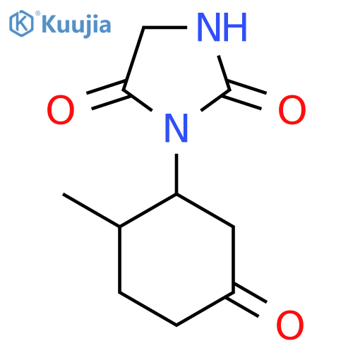 3-(2-Methyl-5-oxocyclohexyl)imidazolidine-2,4-dione structure