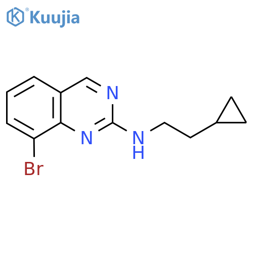 8-bromo-N-(2-cyclopropylethyl)quinazolin-2-amine structure