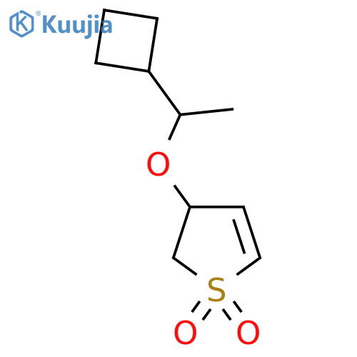 3-(1-cyclobutylethoxy)-2,3-dihydro-1lambda6-thiophene-1,1-dione structure