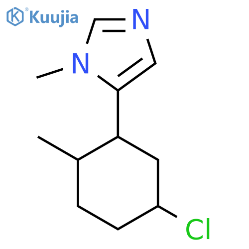 5-(5-chloro-2-methylcyclohexyl)-1-methyl-1H-imidazole structure
